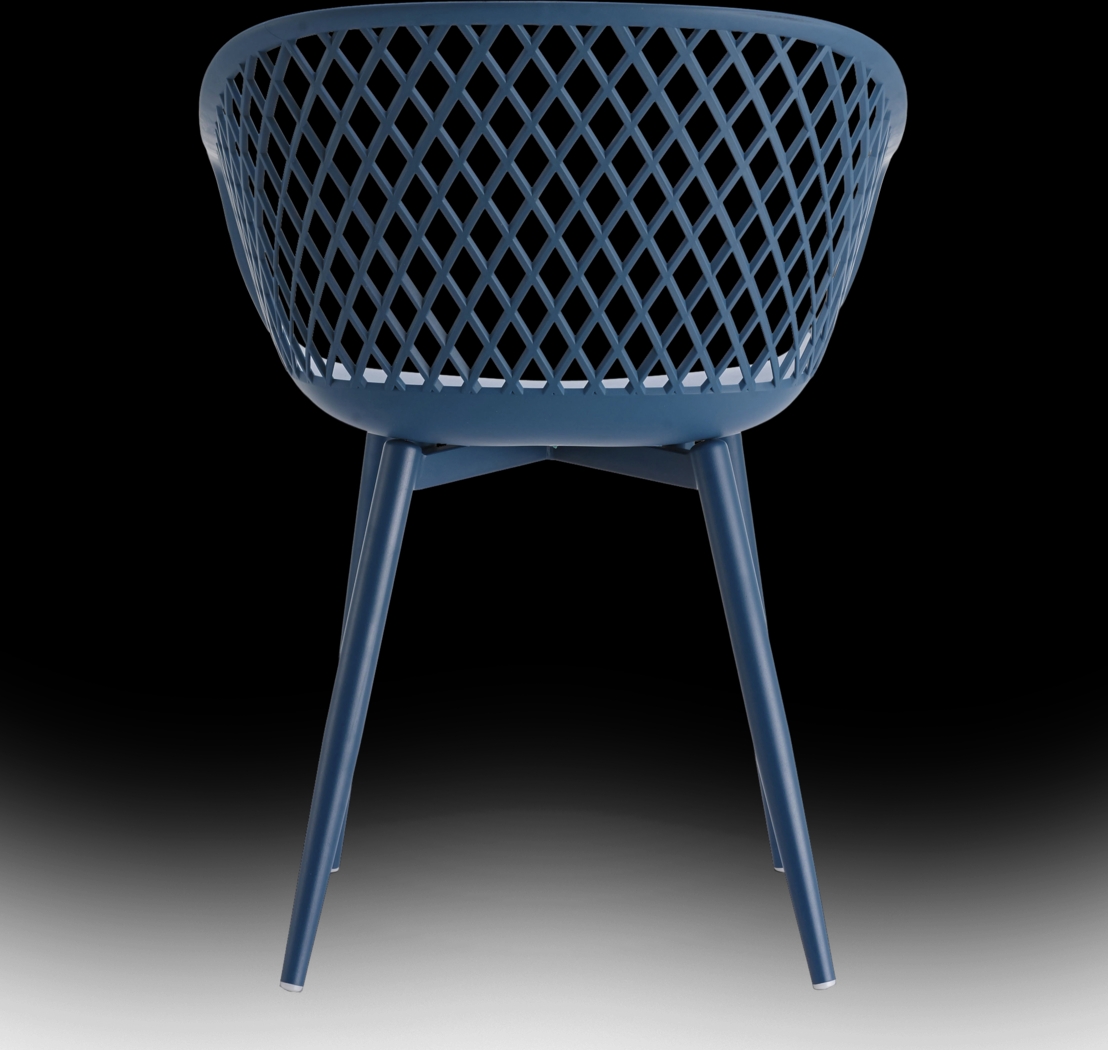 Auraria Blue Outdoor Arm Chair, Set of 2 - Thumbnail - Image 3