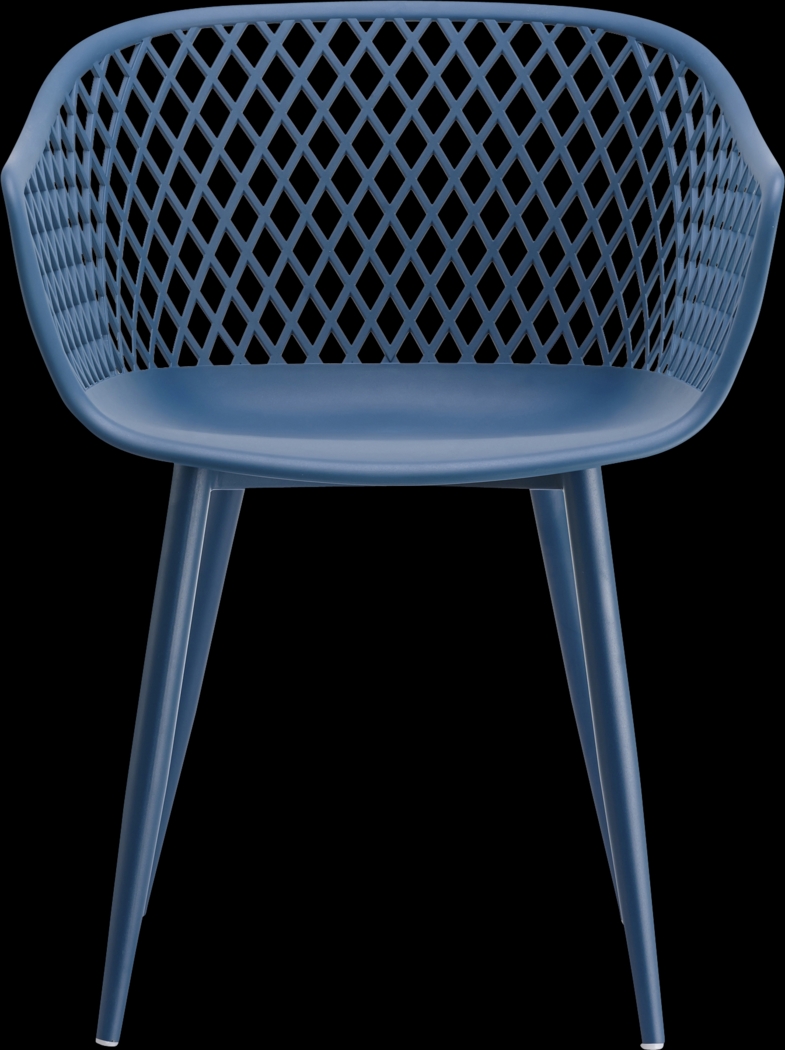 Auraria Blue Outdoor Arm Chair, Set of 2 - Thumbnail - Image 6