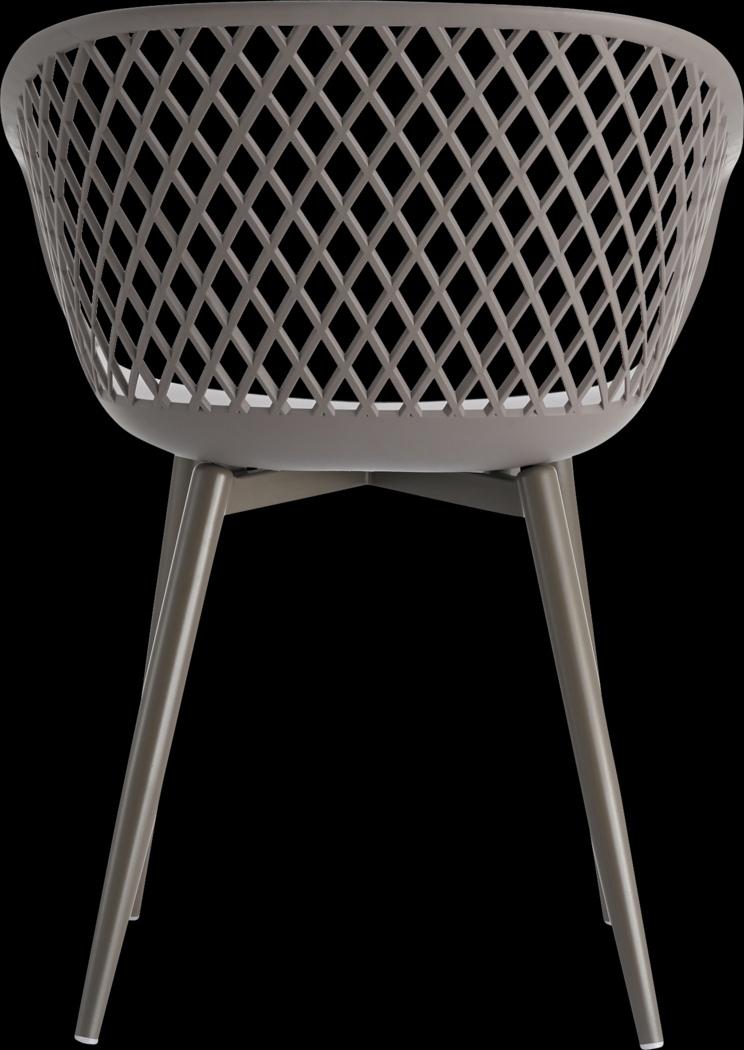 Auraria Gray Outdoor Arm Chair, Set of 2 - Thumbnail - Image 3