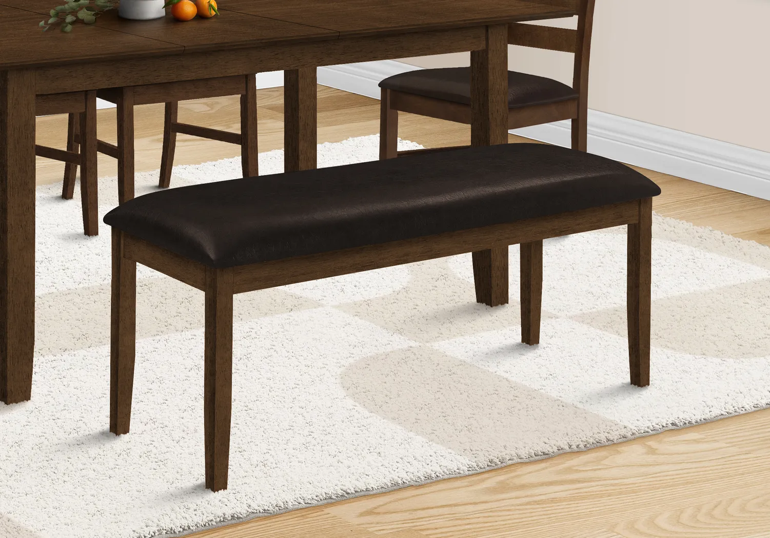 Aurastar Brown Dining Bench - Thumbnail - Image 2