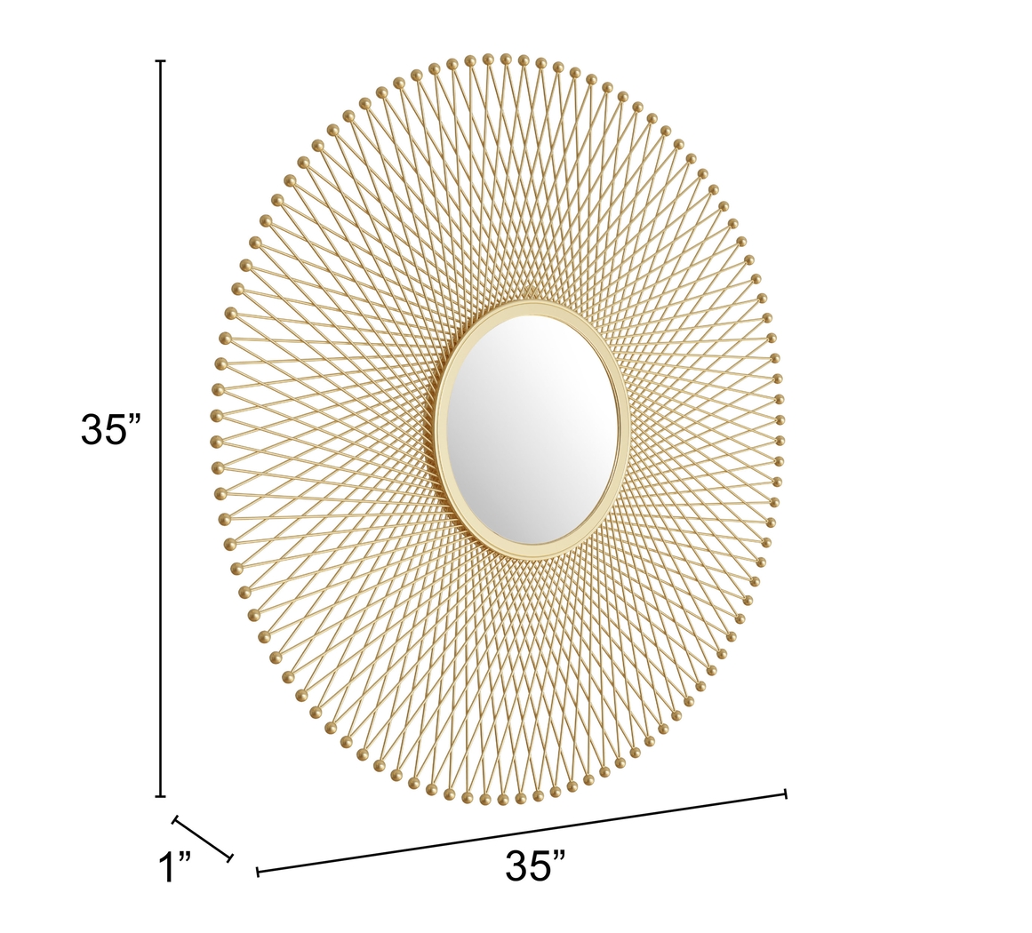 Aurele Gold Mirror - Thumbnail - Image 4