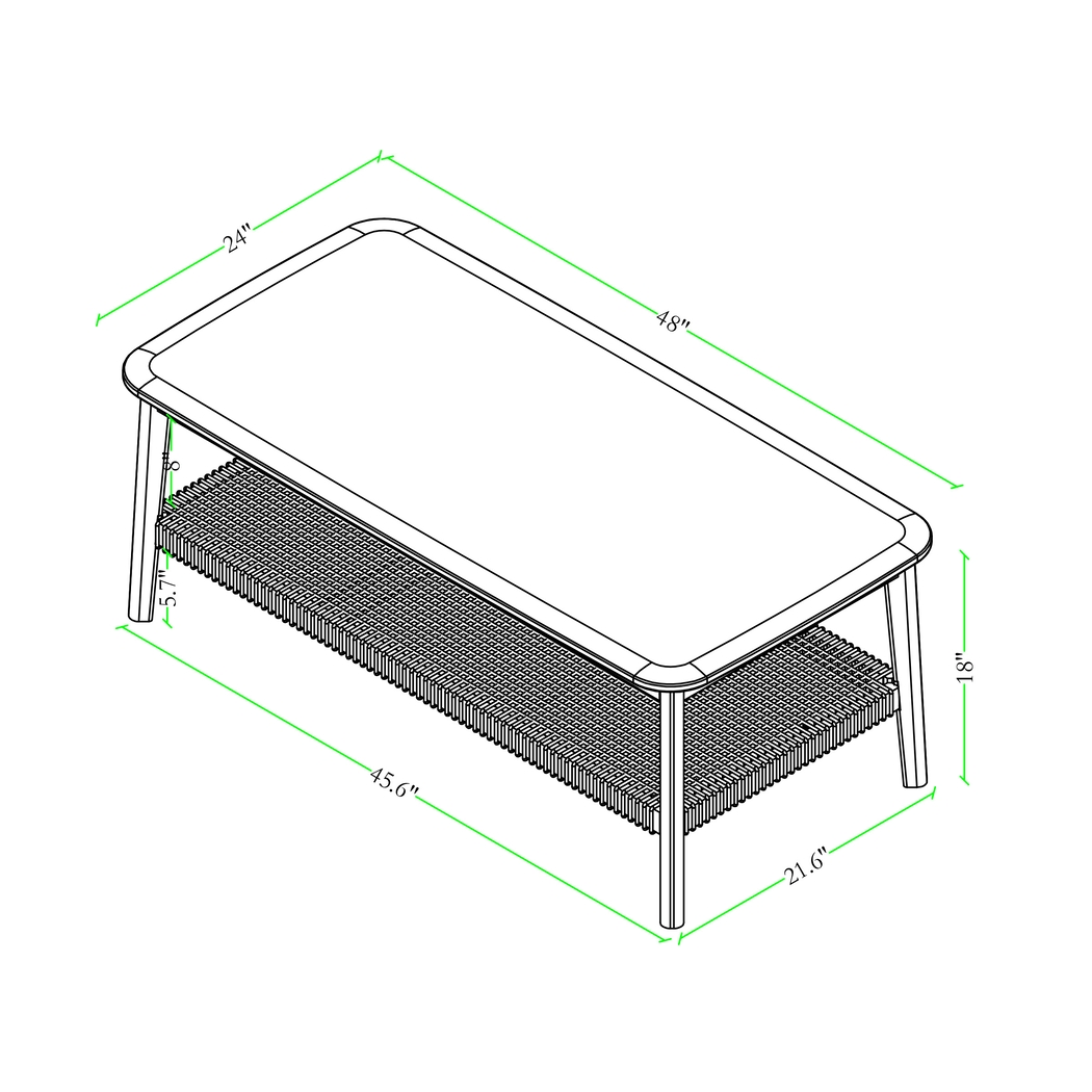 Aureli Brown Cocktail Table - Thumbnail - Image 11