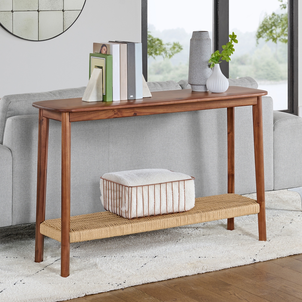 Aureli Brown Console Table - Thumbnail - Image 4