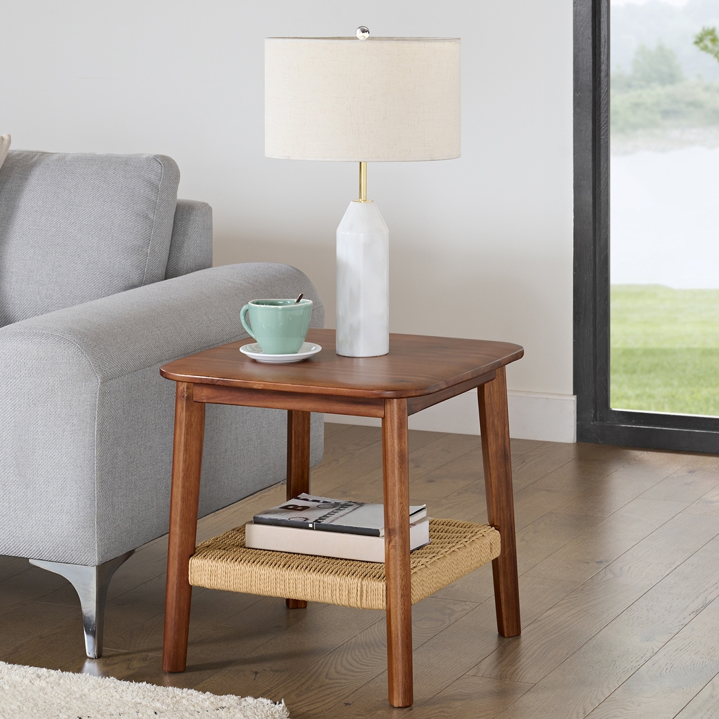 Aureli Brown End Table - Thumbnail - Image 2