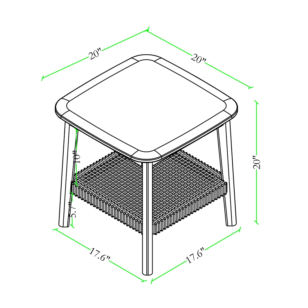 Aureli Brown End Table - Thumbnail - Image 5