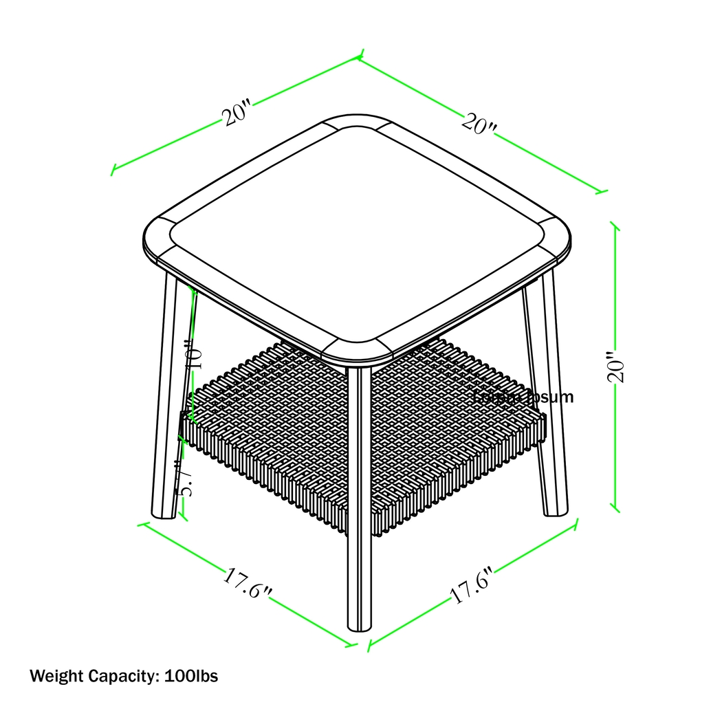 Aureli Brown End Table - Thumbnail - Image 6