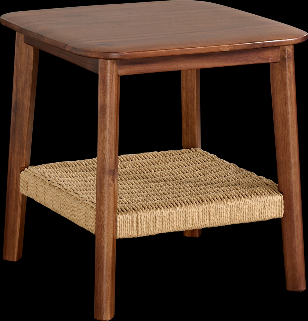 Aureli Brown End Table - Thumbnail - Image 1
