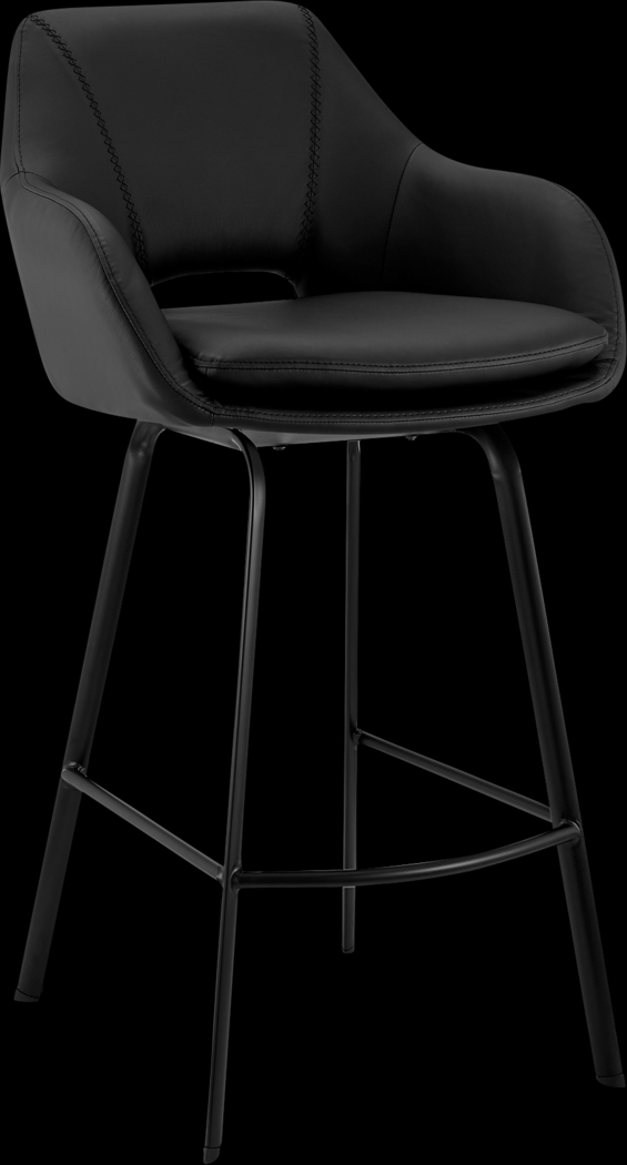 Aurenna I Black Counter Height Stool - Thumbnail - Image 1