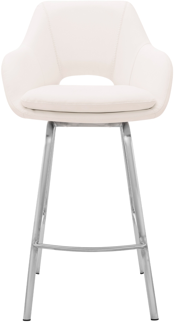 Aurenna II White Counter Height Stool - Thumbnail - Image 2
