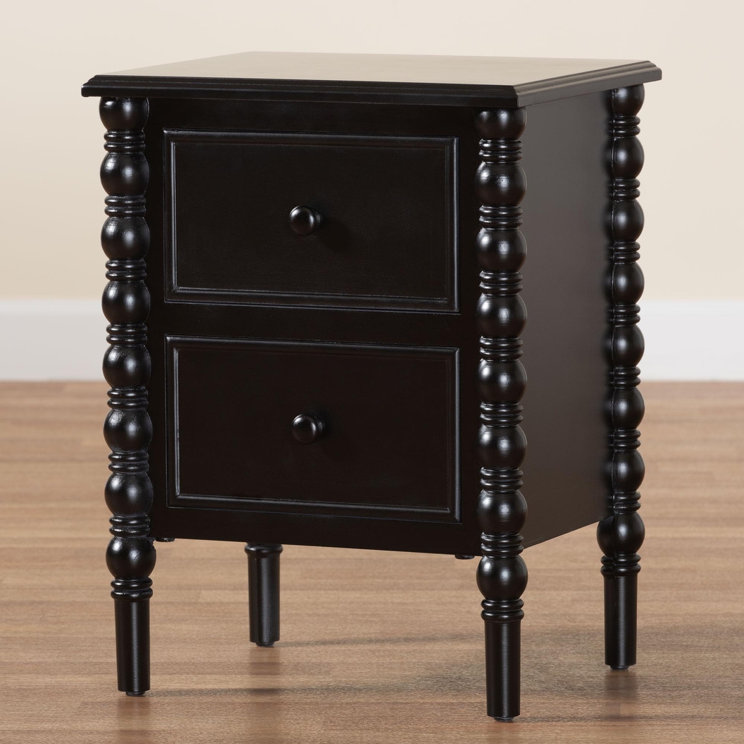 Aurich Black 2-Drawer End Table - Thumbnail - Image 2
