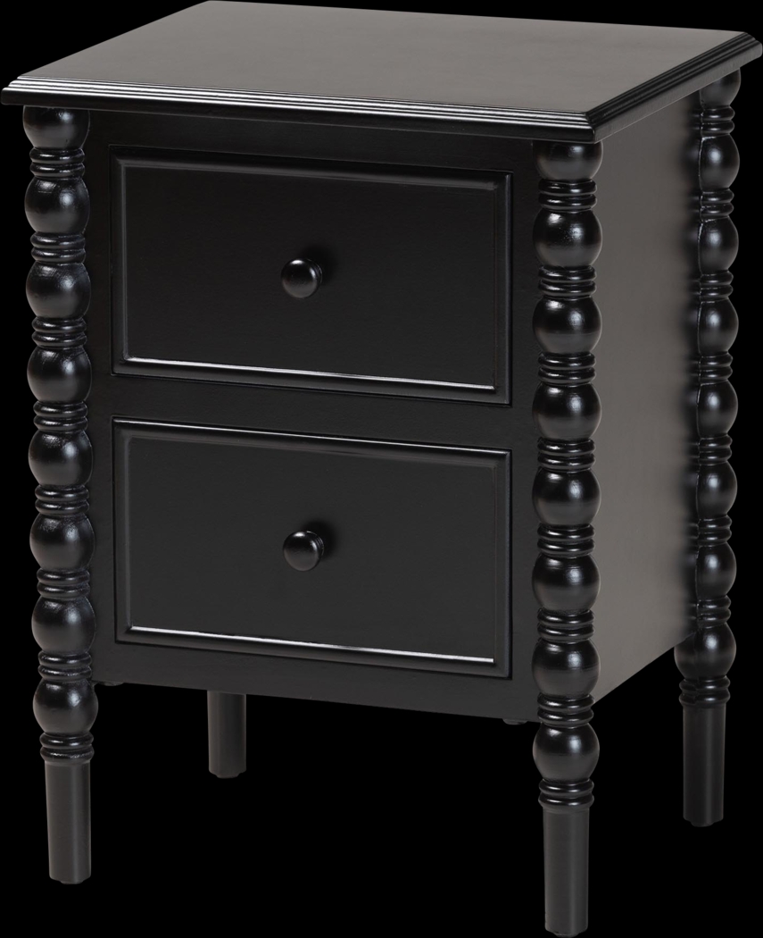 Aurich Black 2-Drawer End Table - Thumbnail - Image 1