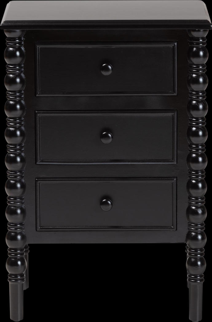 Aurich Black 3-Drawer End Table - Thumbnail - Image 6