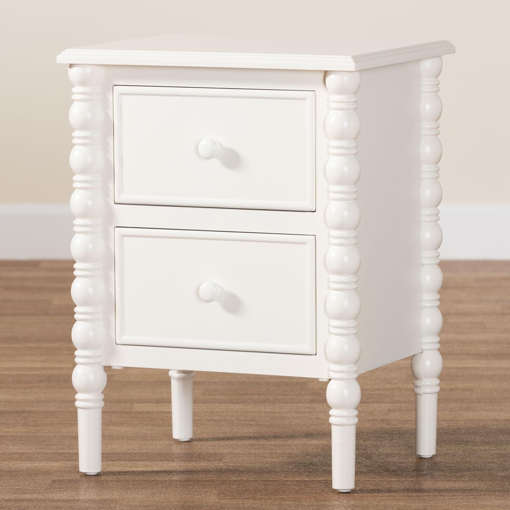 Aurich White 2-Drawer End Table - Thumbnail - Image 2