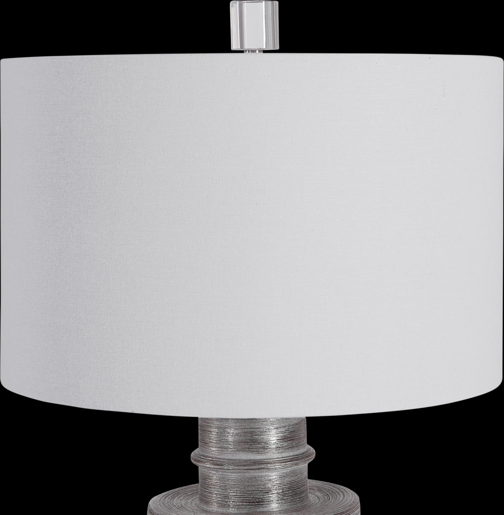 Aurora Circle Silver Lamp - Thumbnail - Image 5