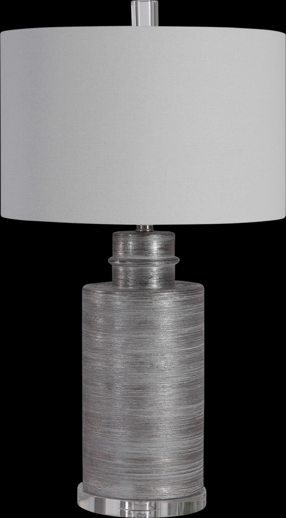 Aurora Circle Silver Lamp - Thumbnail - Image 1