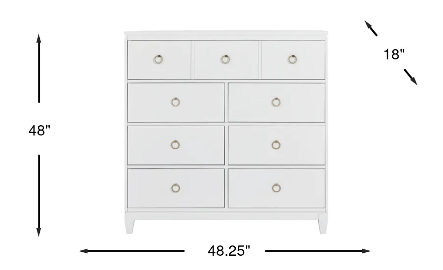 Dimension Image. Please refer to the Dimension Tab on this page for dimension details.