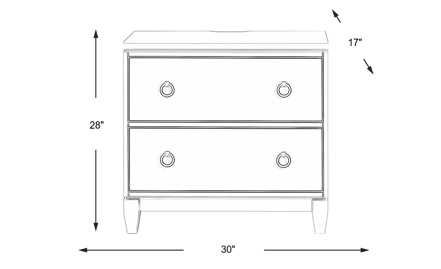 Dimension Image. Please refer to the Dimension Tab on this page for dimension details.