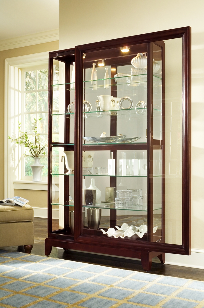 Aurtan Brown Curio Cabinet - Thumbnail - Image 3