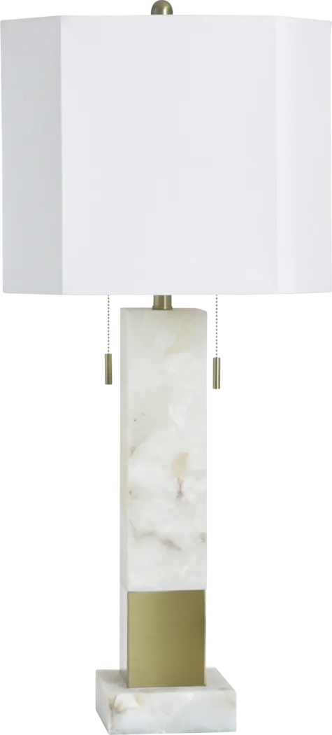 Austim White Table Lamp - Thumbnail - Image 1