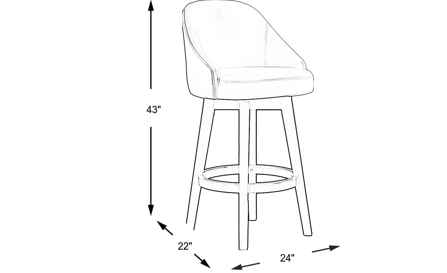 Dimension Image. Please refer to the Dimension Tab on this page for dimension details.