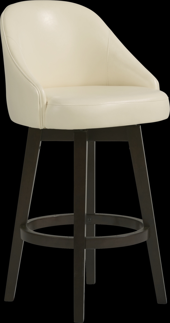 Austra Ivory Swivel Barstool - Thumbnail - Image 1