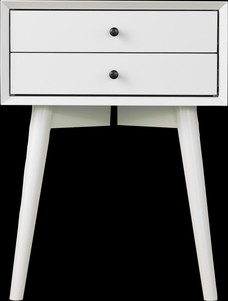 Authon White Nightstand - Thumbnail - Image 2