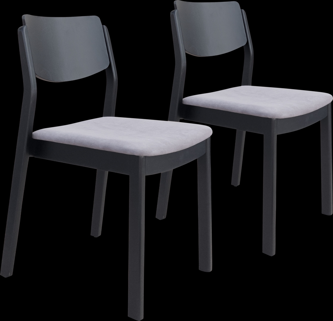 Autrey Black Dining Chair, Set of 2 - Thumbnail - Image 1