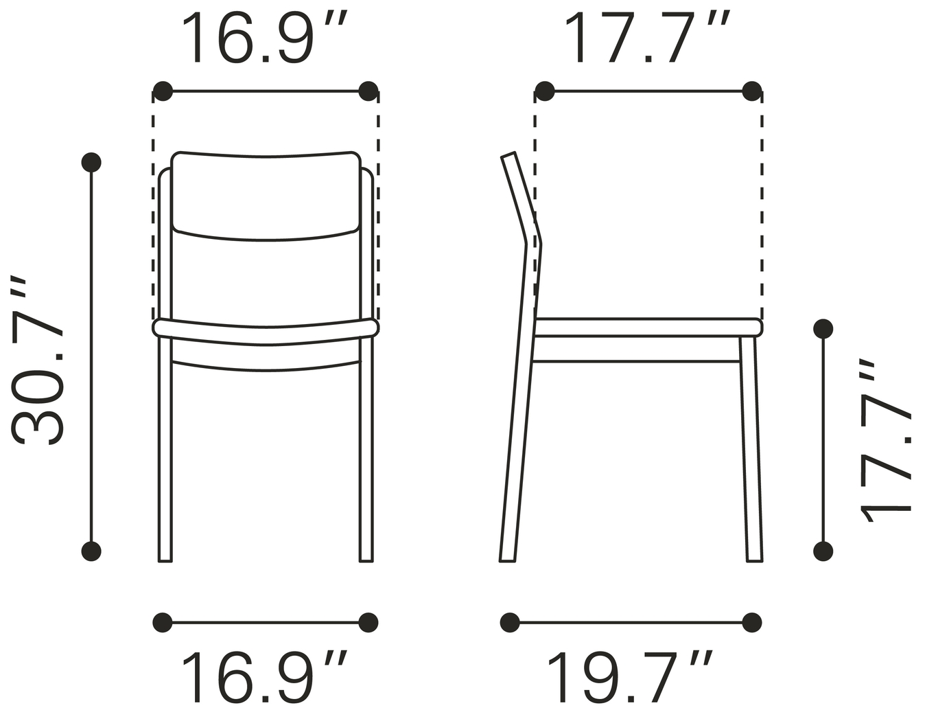 Autrey Walnut Dining Chair, Set of 2 - Thumbnail - Image 10
