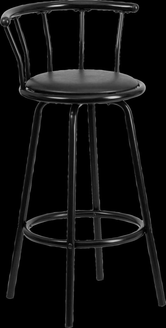 Autry Black Swivel Barstool - Thumbnail - Image 1