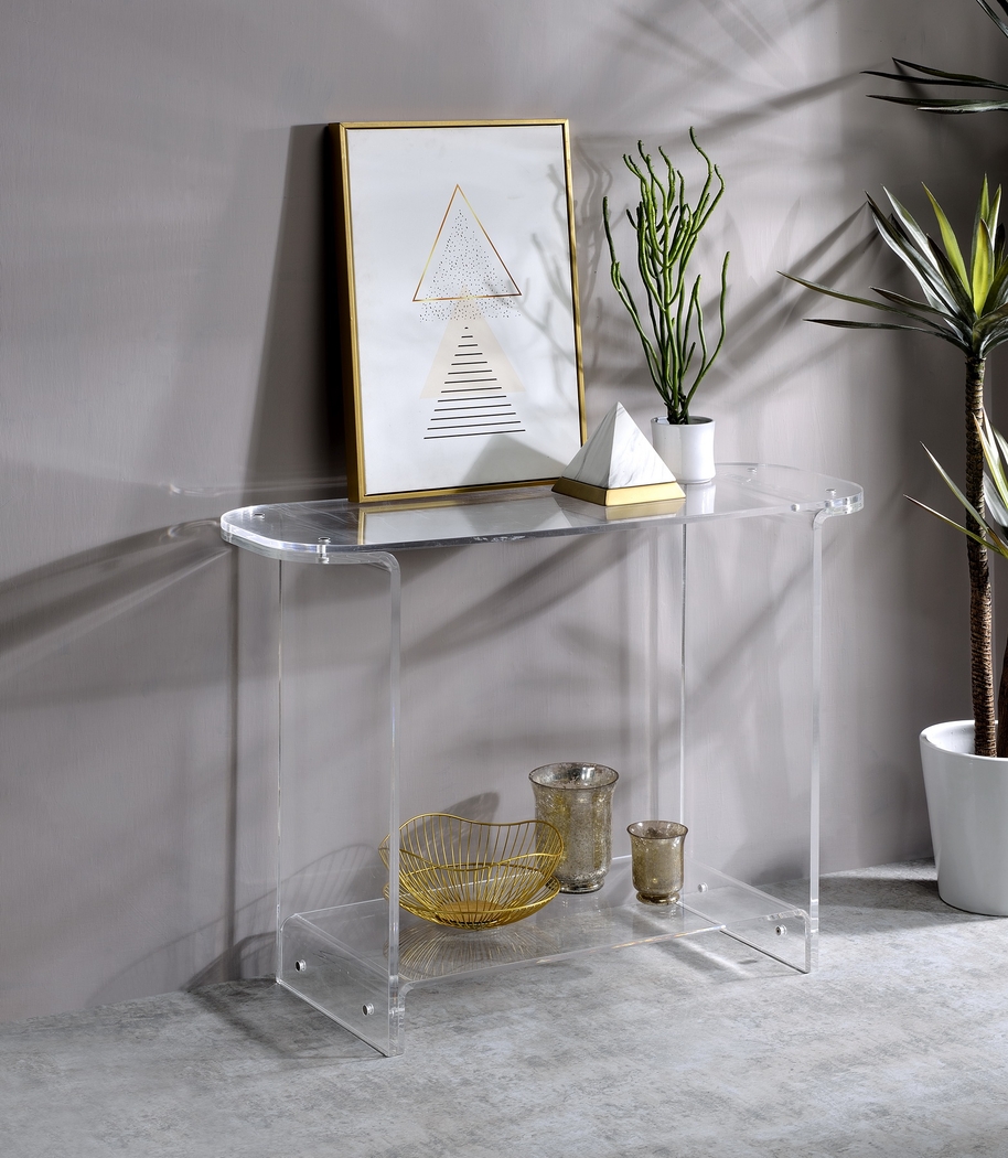 Auxili Clear Sofa Table - Thumbnail - Image 2