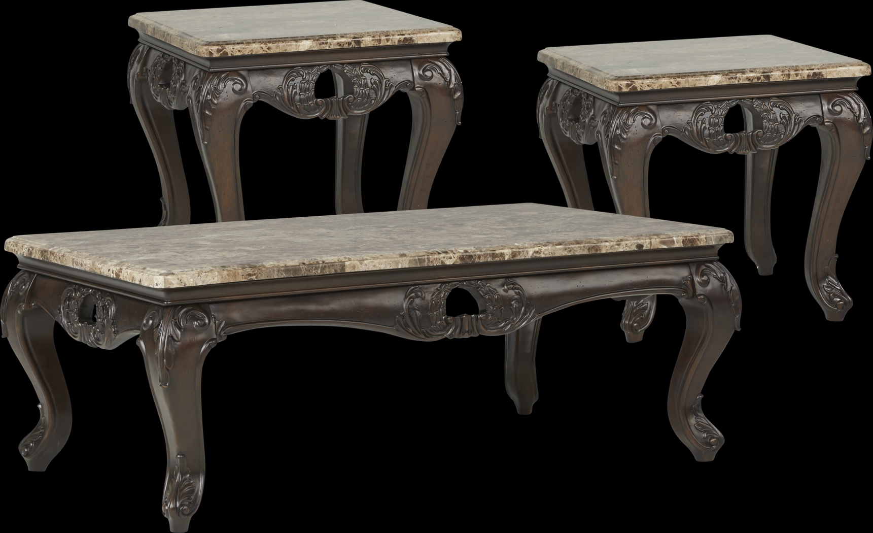 Winchester Way Brown Leather 7 Pc Living Room - Thumbnail - Image 7