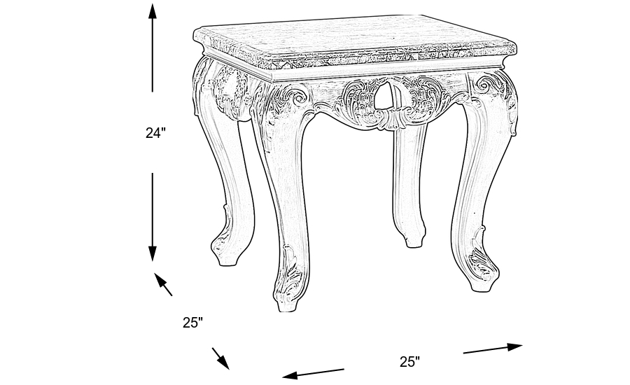 Dimension Image. Please refer to the Dimension Tab on this page for dimension details.