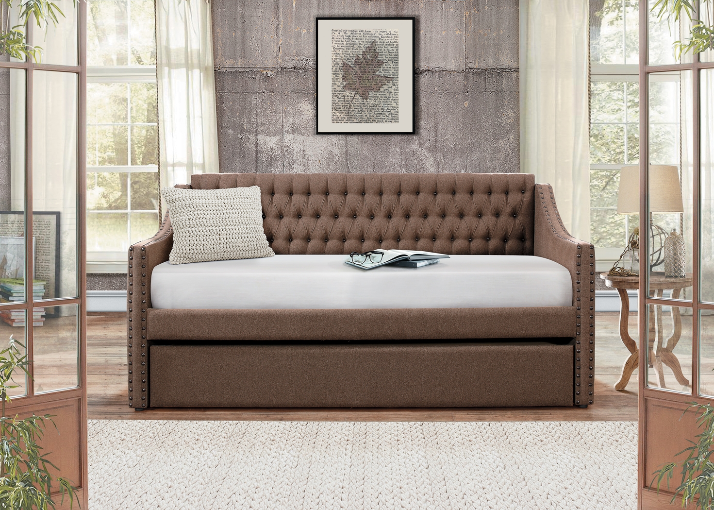 Ava Hill Brown Daybed with Trundle - Thumbnail - Image 3