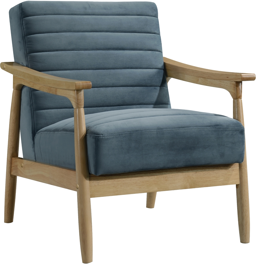 Avajulie Blue Accent Chair - Thumbnail - Image 3