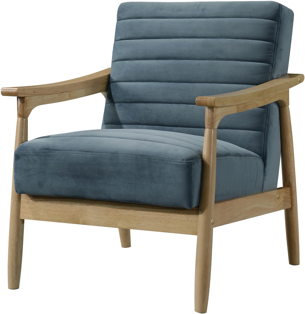 Avajulie Blue Accent Chair - Thumbnail - Image 4