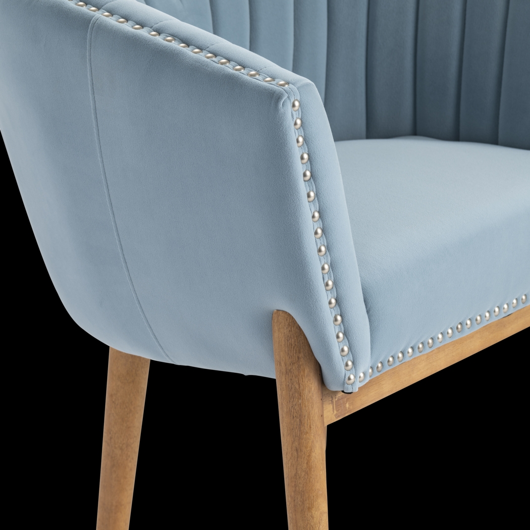 Avalyn Elle Blue Accent Chair - Thumbnail - Image 3