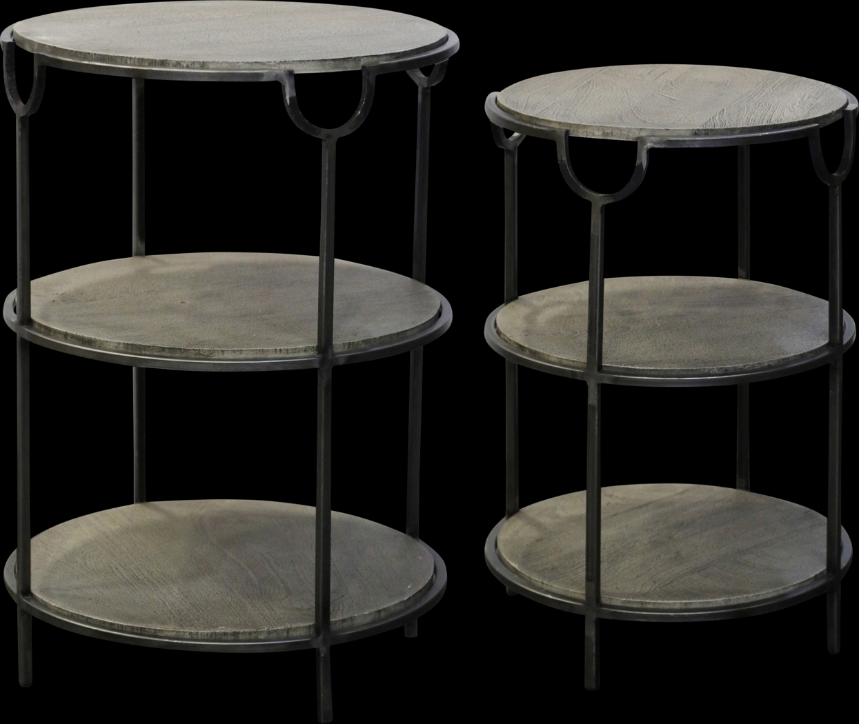 Avarado Gray Nesting Tables, Set of 2 - Thumbnail - Image 1