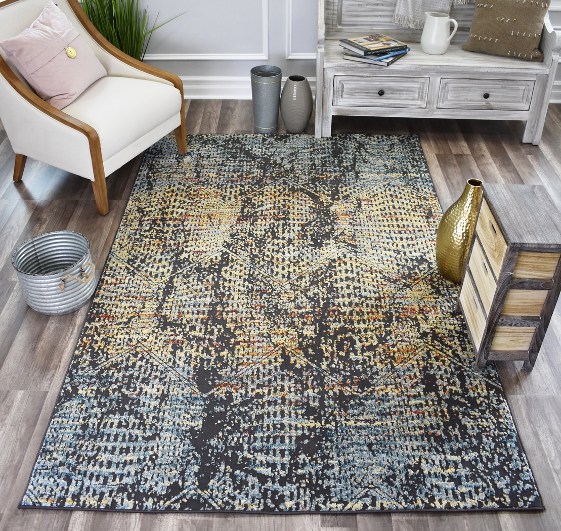 Avariyas Blue 5' x 7' Rug - Thumbnail - Image 2
