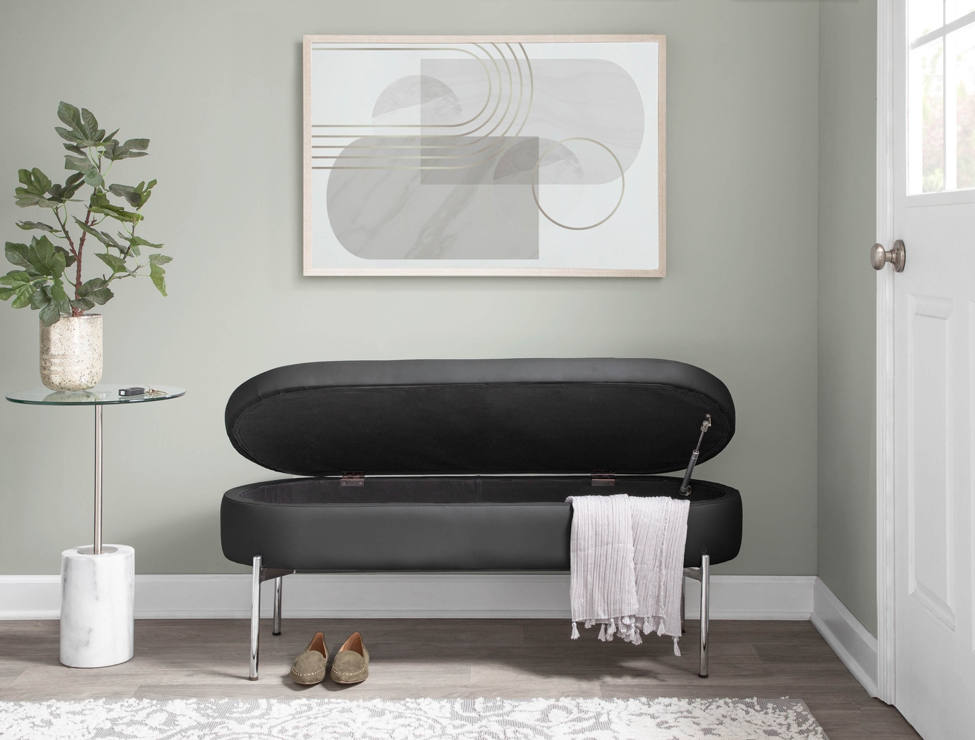 Avastele Black Accent Bench - Thumbnail - Image 3