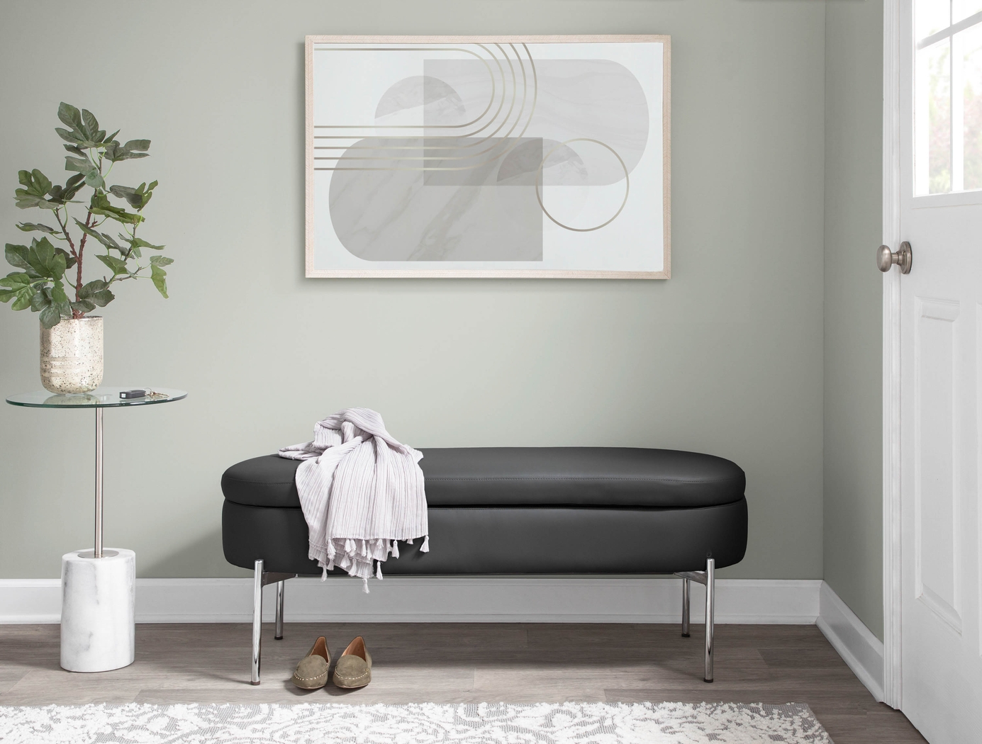 Avastele Black Accent Bench - Thumbnail - Image 5