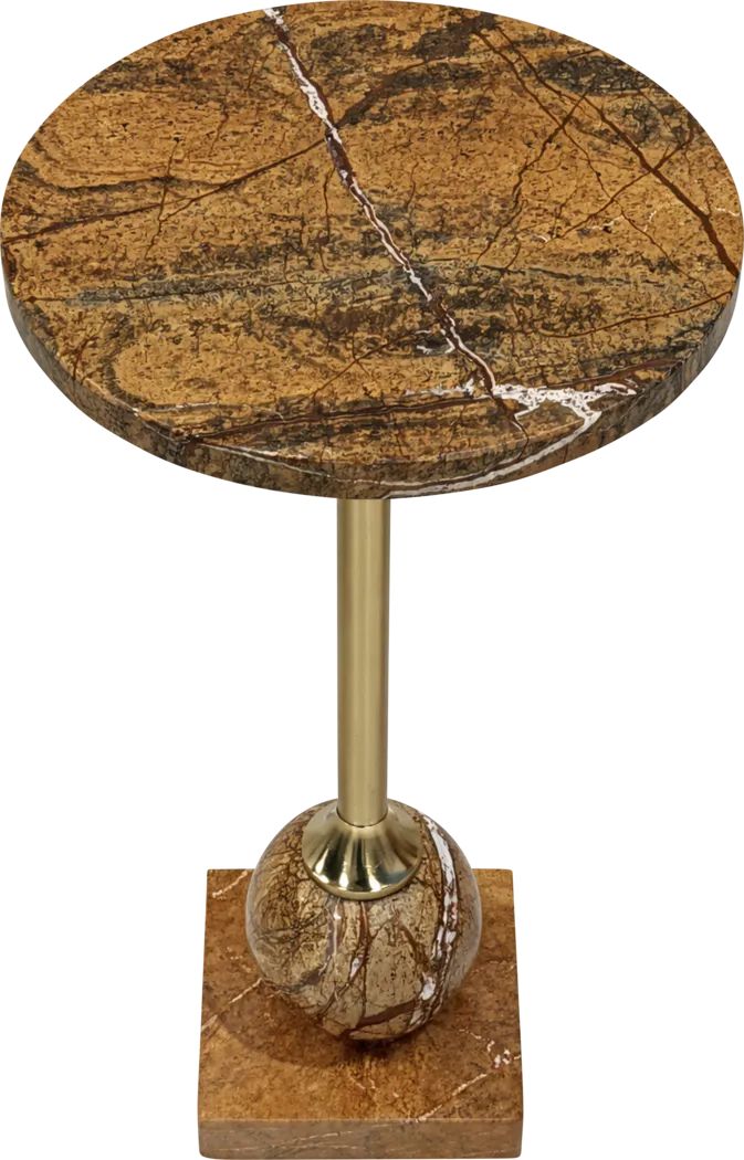 Avathu Gold/Brown Accent Table - Thumbnail - Image 4