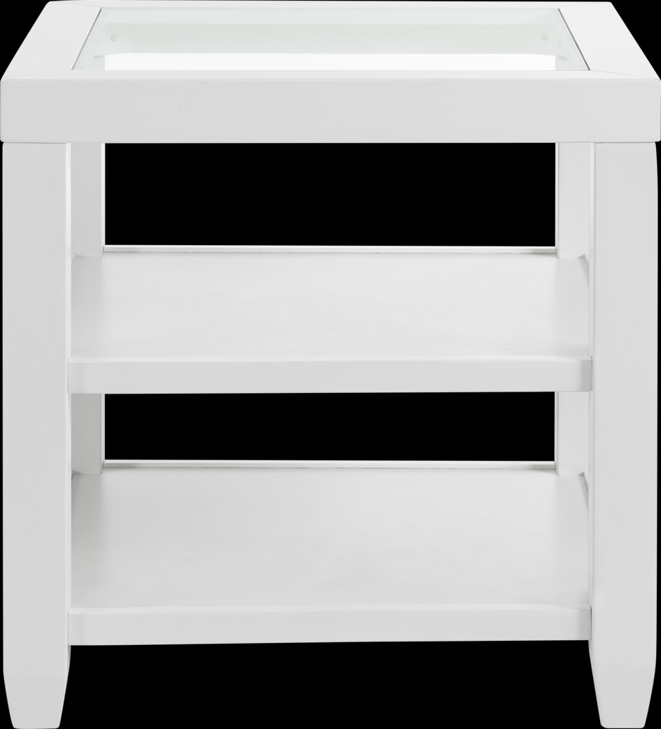 Avati White End Table - Thumbnail - Image 5