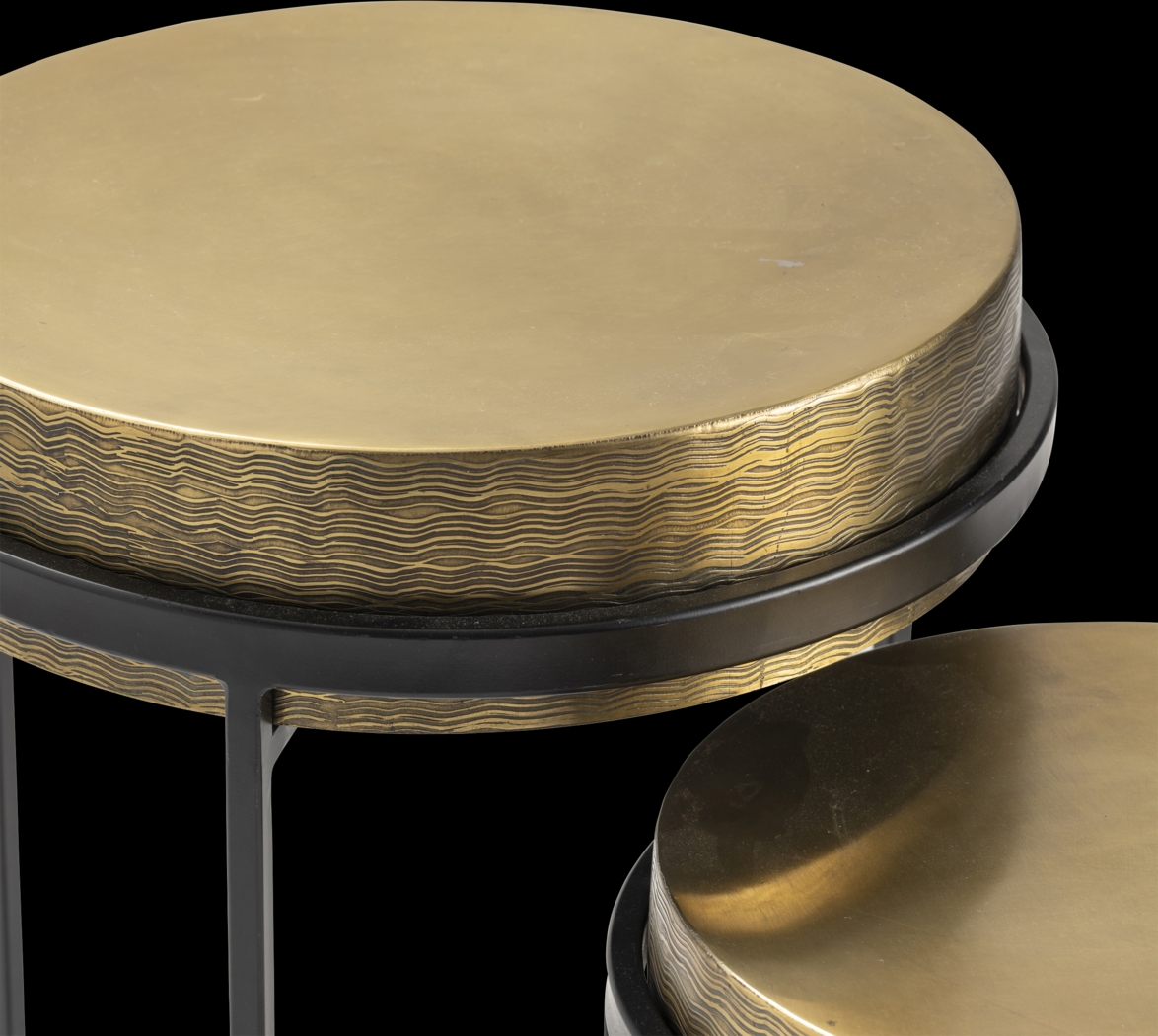 Avaview Gold Nesting Table, Set of 2 - Thumbnail - Image 3