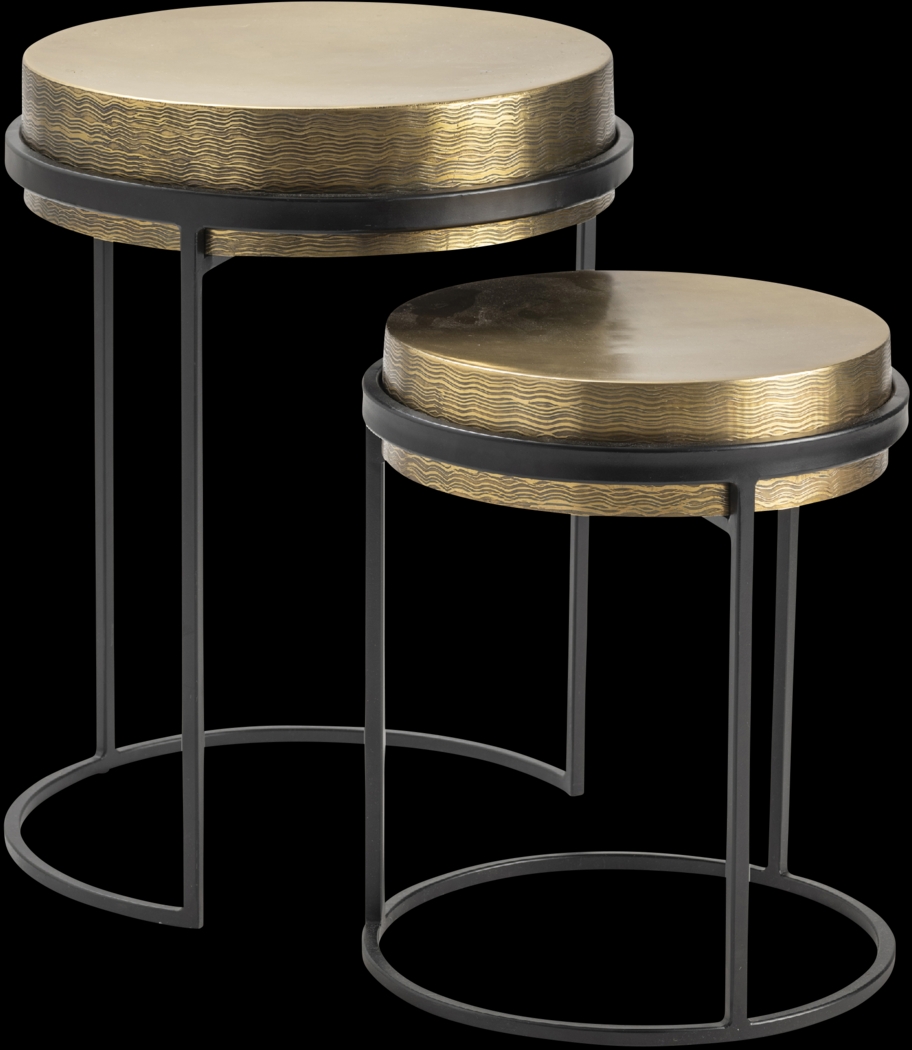 Avaview Gold Nesting Table, Set of 2 - Thumbnail - Image 1