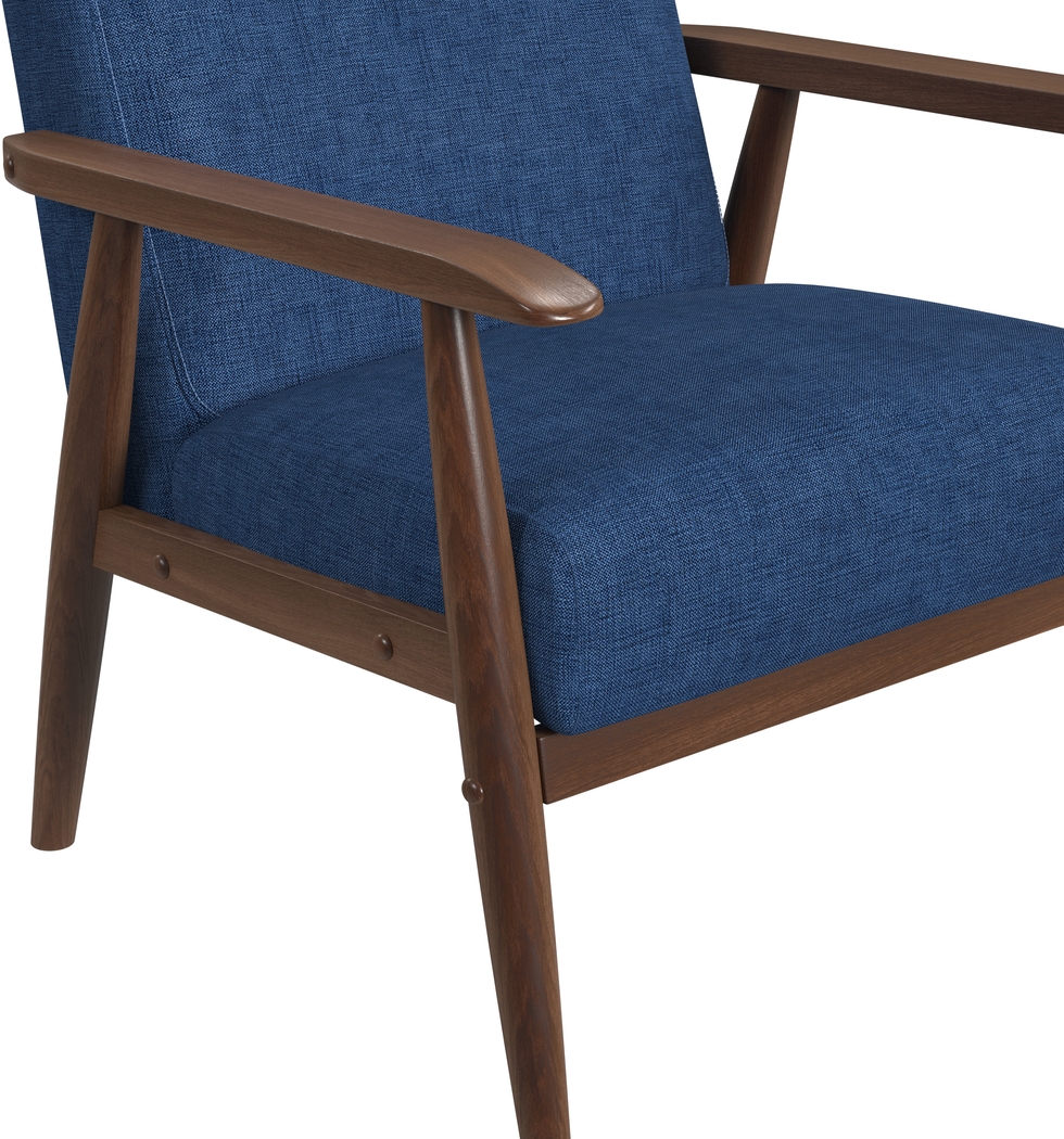 Avelano Blue Accent Chair - Thumbnail - Image 4