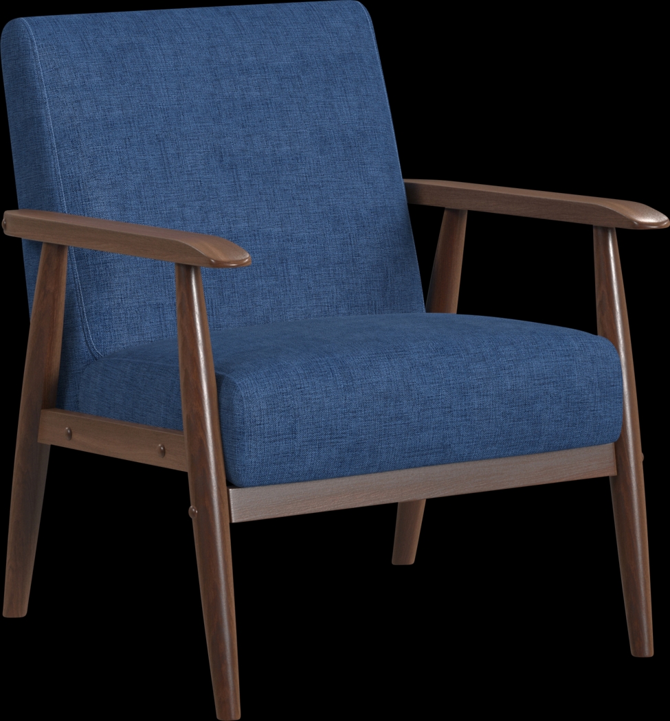Avelano Blue Accent Chair - Thumbnail - Image 1