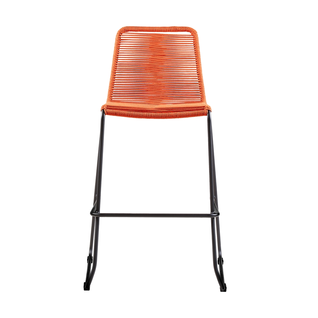 Avele Ann Orange Outdoor Barstool - Thumbnail - Image 2