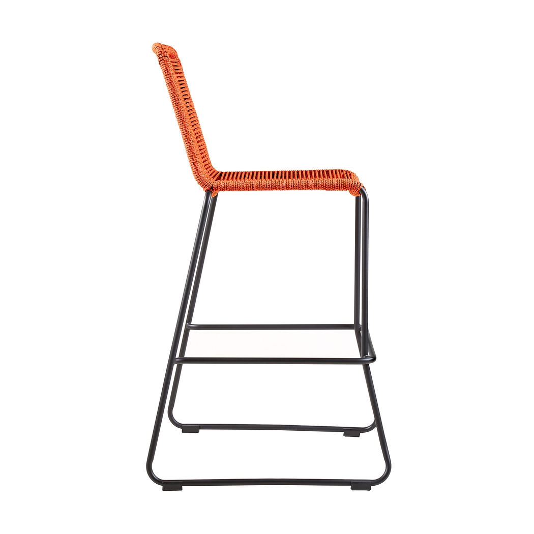 Avele Ann Orange Outdoor Barstool - Thumbnail - Image 3