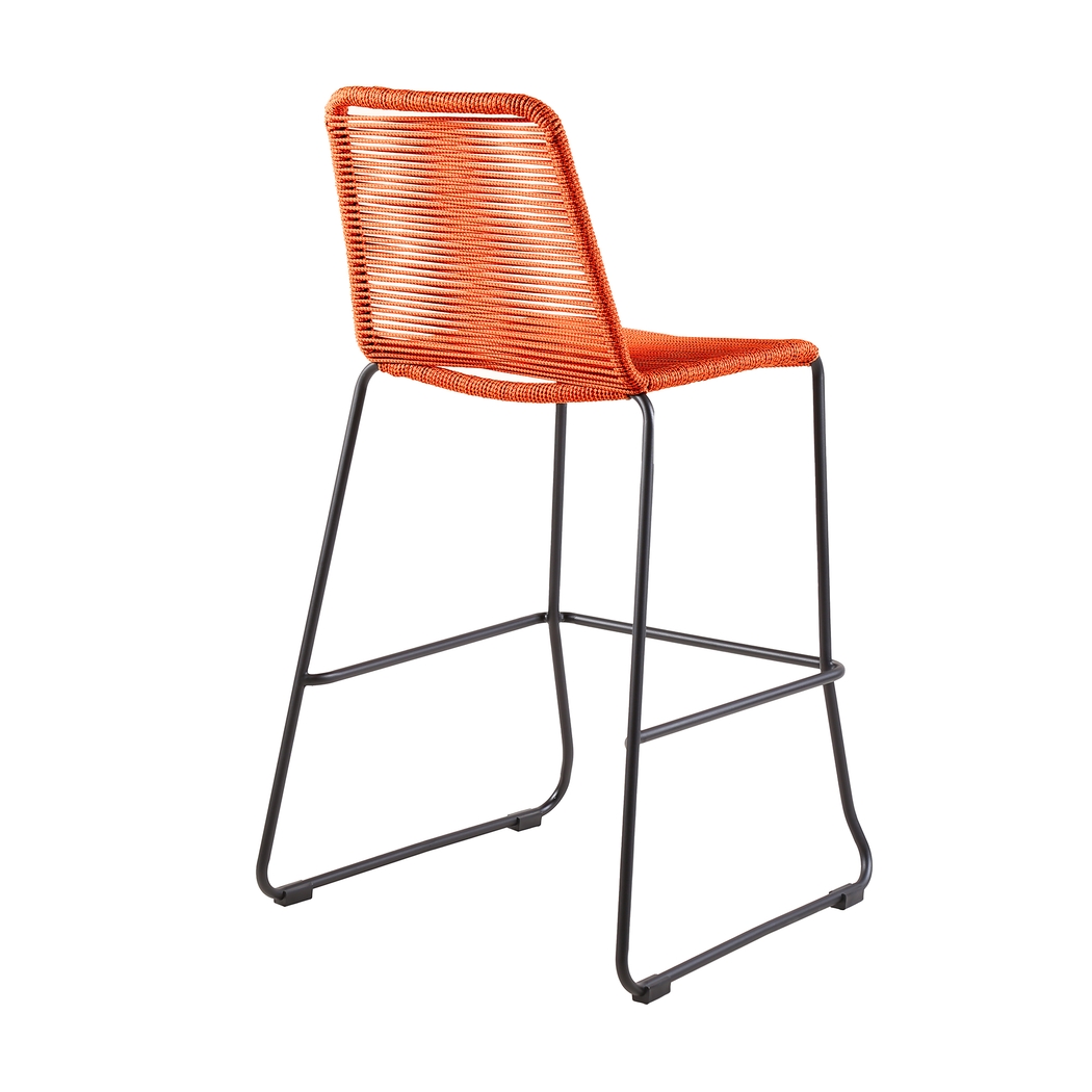 Avele Ann Orange Outdoor Barstool - Thumbnail - Image 4