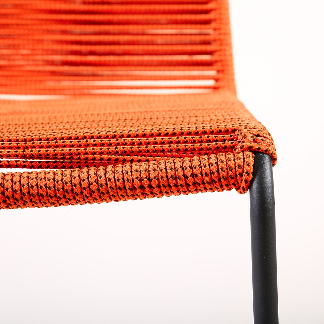 Avele Ann Orange Outdoor Barstool - Thumbnail - Image 6